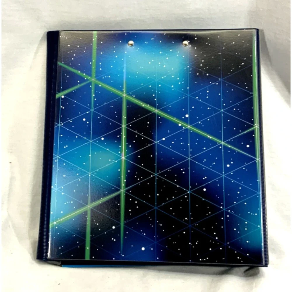 NEW Trapper Keeper Binder Retro Portfolio Folder 2020 Mead (A) Laser Galaxy‎